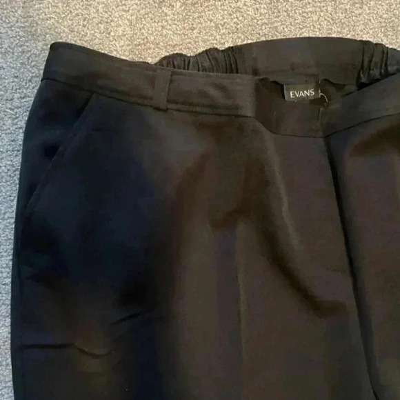 EVANS Picasso Wide Leg Trouser Black - long - Picture 4 of 6